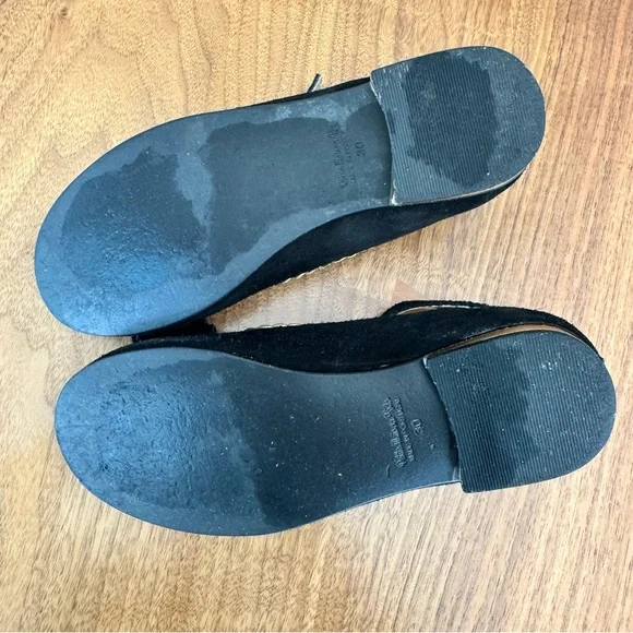 Girl's Empress Noir Suede Bow Mary Jane Dress Flats. Euro Size 30 / US 1… - Picture 10 of 15